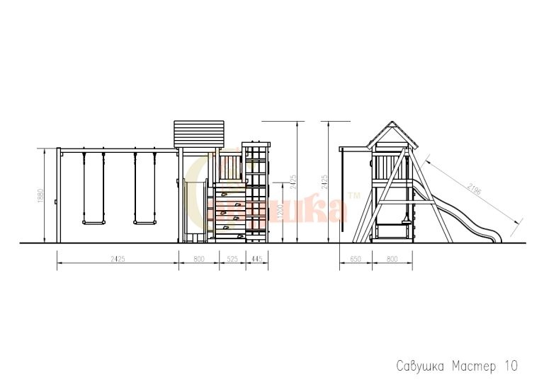 Детская площадка Савушка Мастер 10 - 4 сезона
